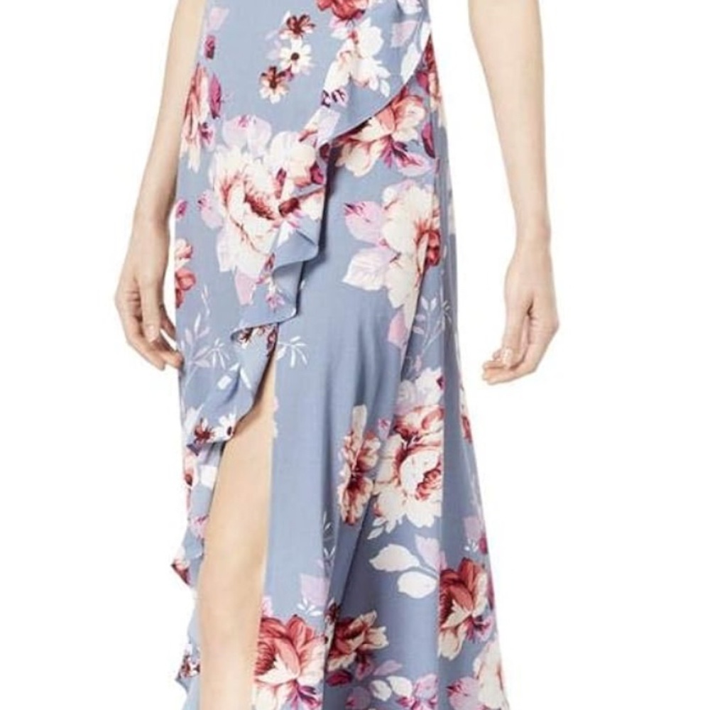 Jill Stuart Pink and Orange Wrap Midi Skirt
